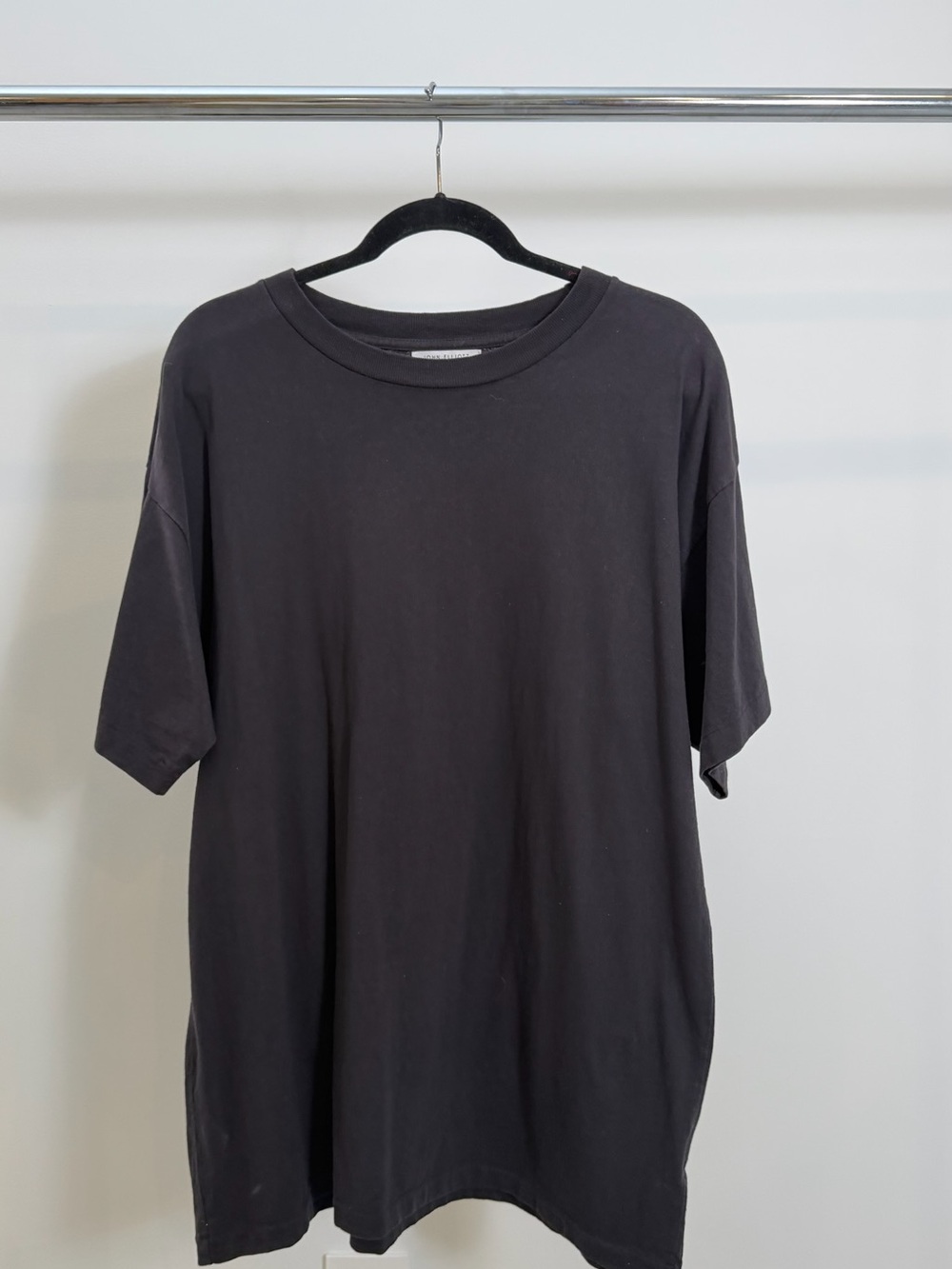 John Elliott Black Short Sleeve Crew Tee
